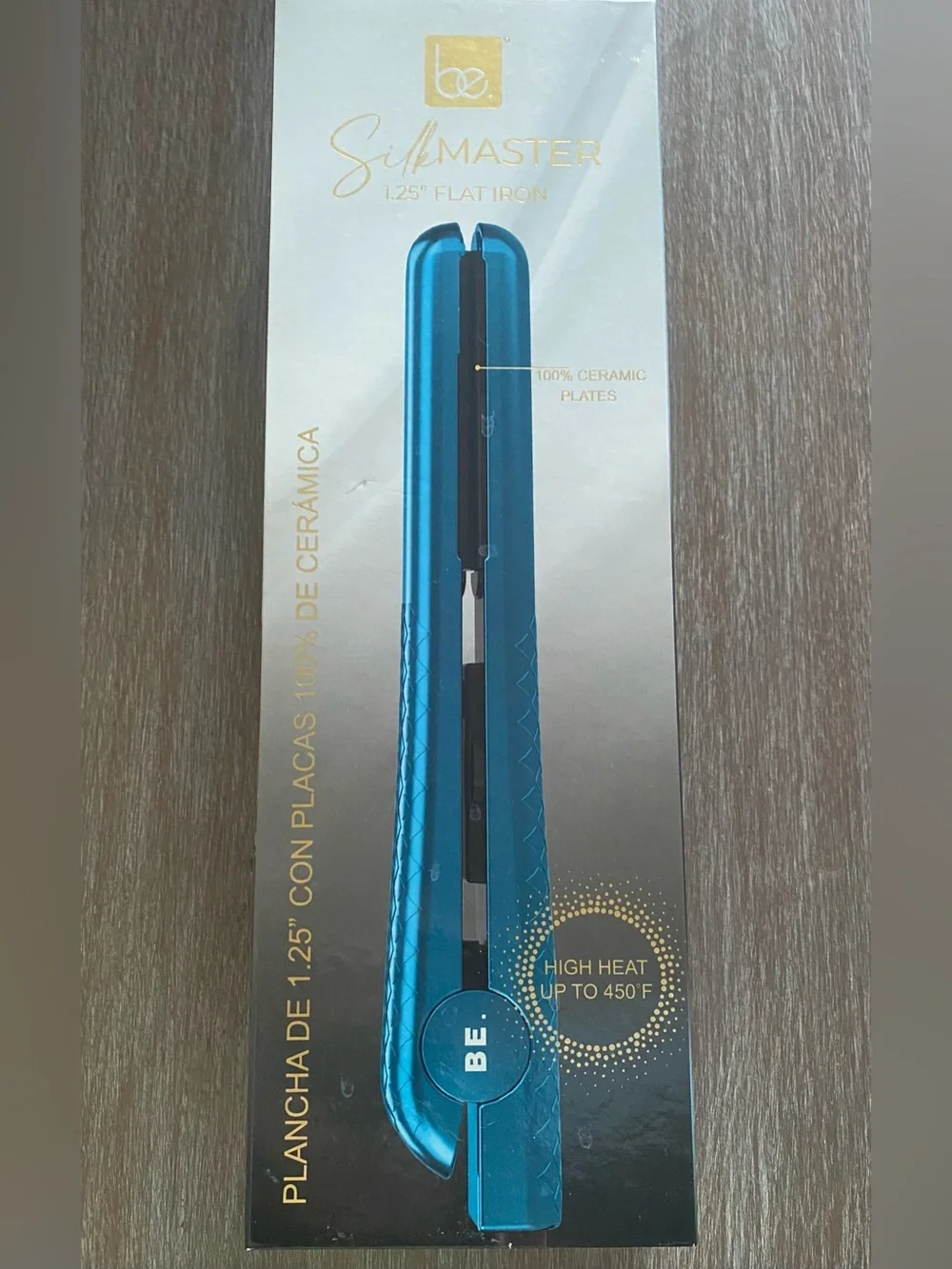 BE SILKMASTER 1.25” CERAMIC FLATIRON/ BLUE